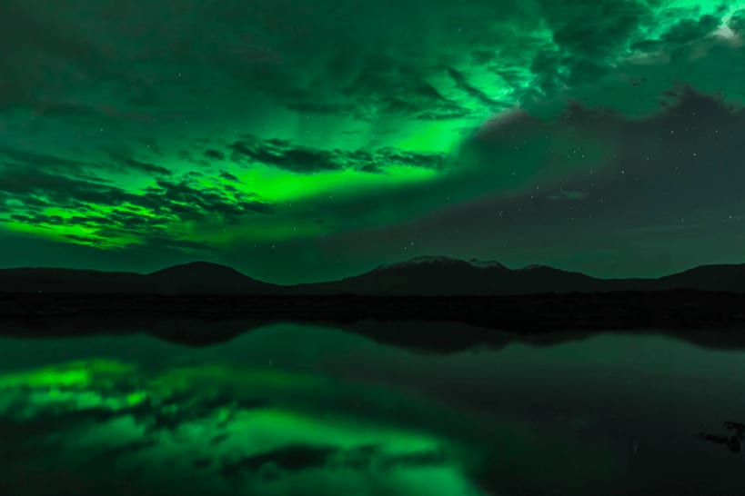 Thingvellir Northern Lights Aurora Borealis