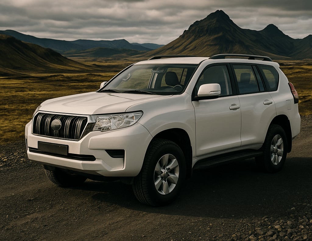 Image of a 4x4 Toyota Land Cruiser in Iceland