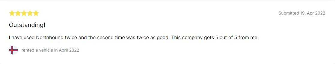 Northbound Car Rental Review