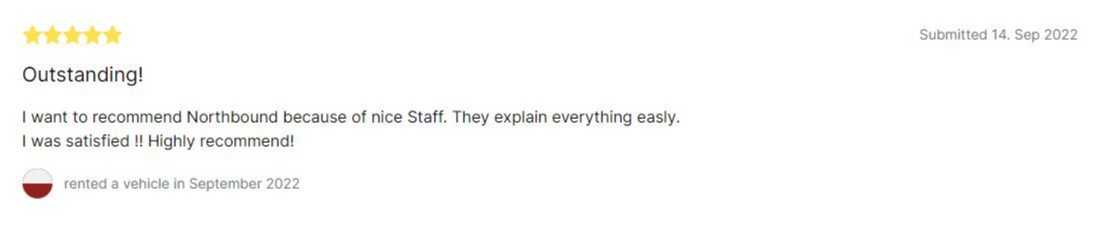Northbound Car Rental Review