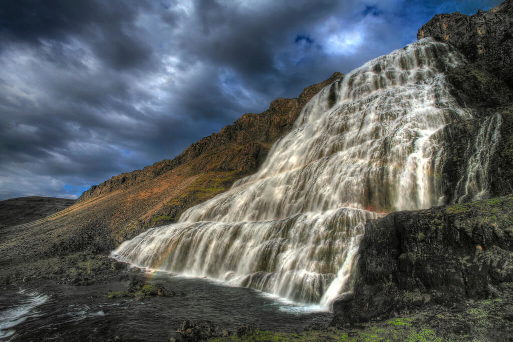 Dynjandi waterfall in Iceland