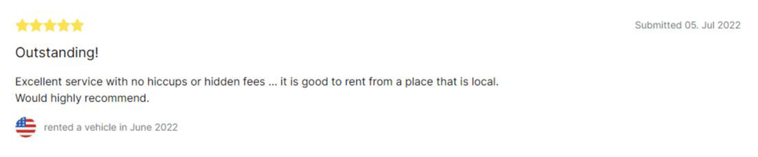 Northbound Car Rental Review