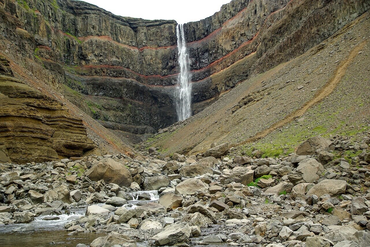 image of hengifoss iceland