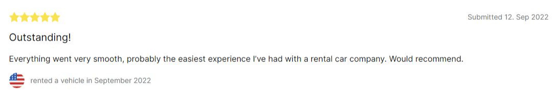 Northbound Car Rental Review