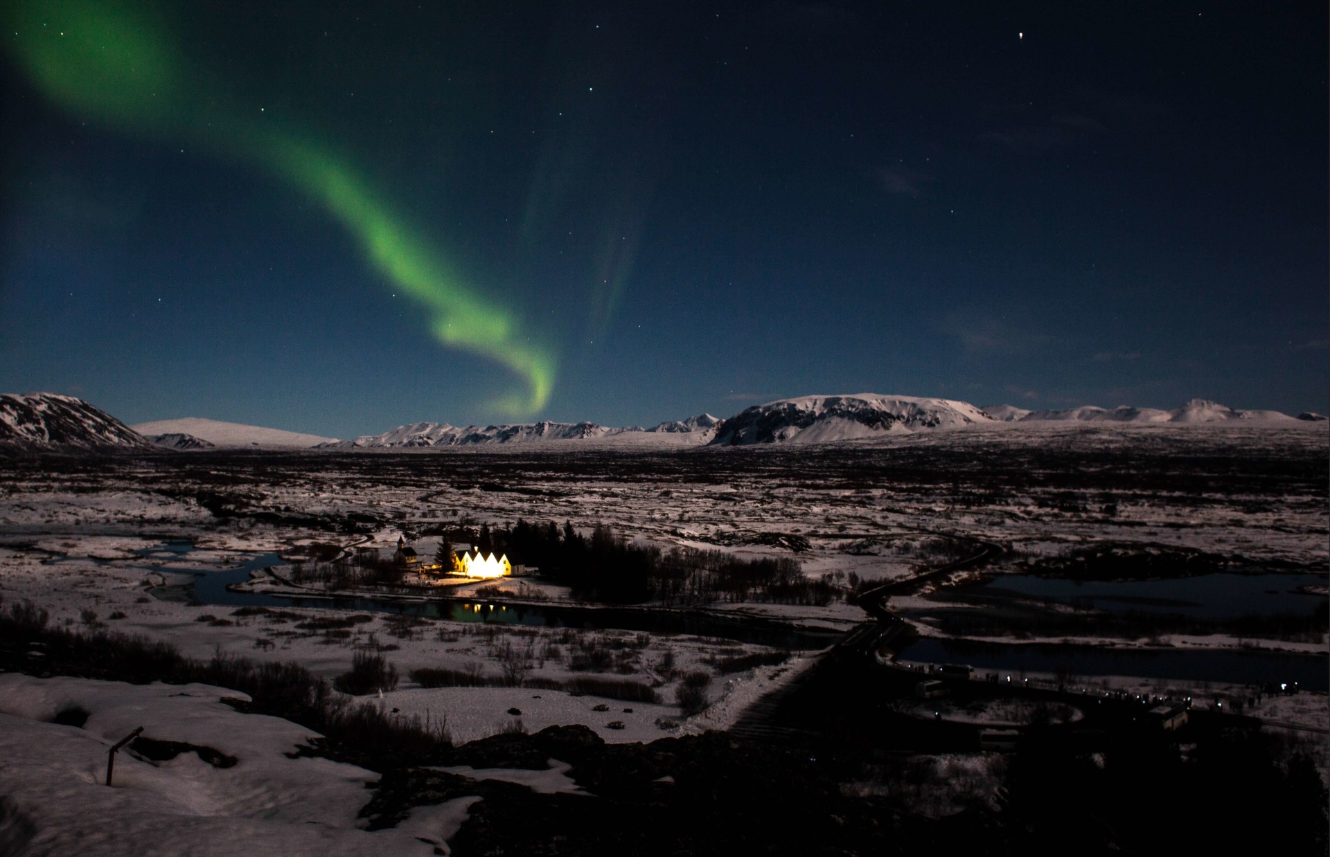 Image of northern lights in Iceland