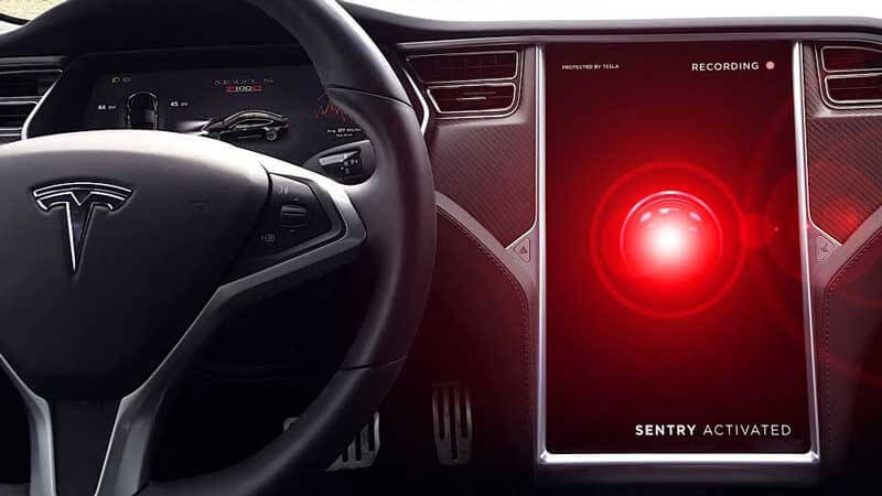 Sentry Mode in a Tesla