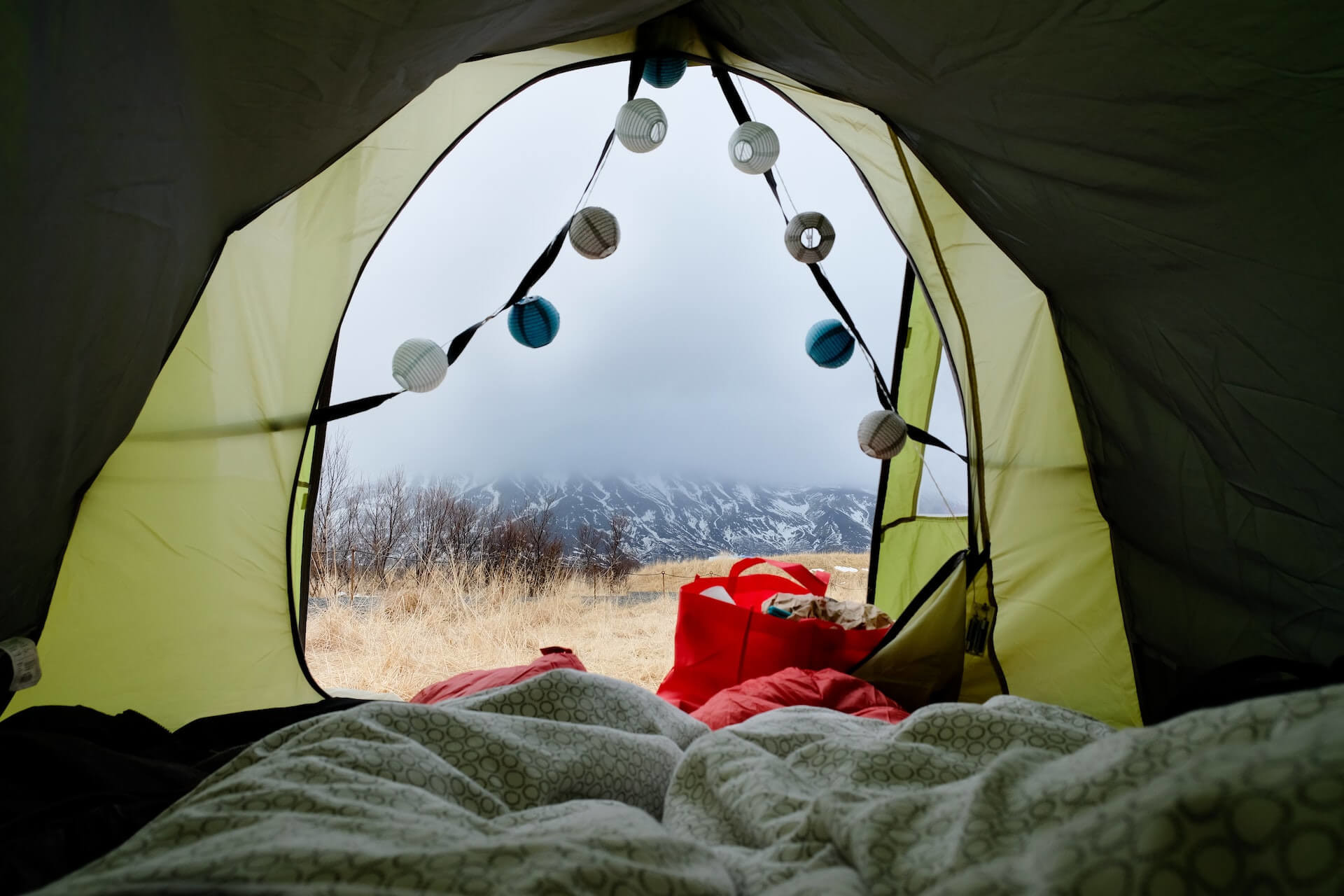 Image of camping in Iceland