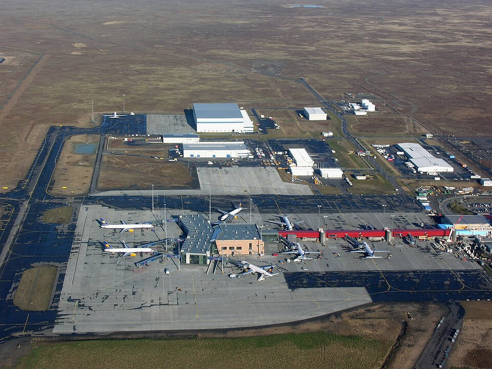 Keflavik Airport in Iceland