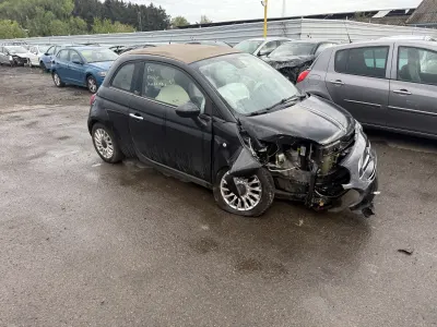 Fiat 500 cabriolet accidenté  3