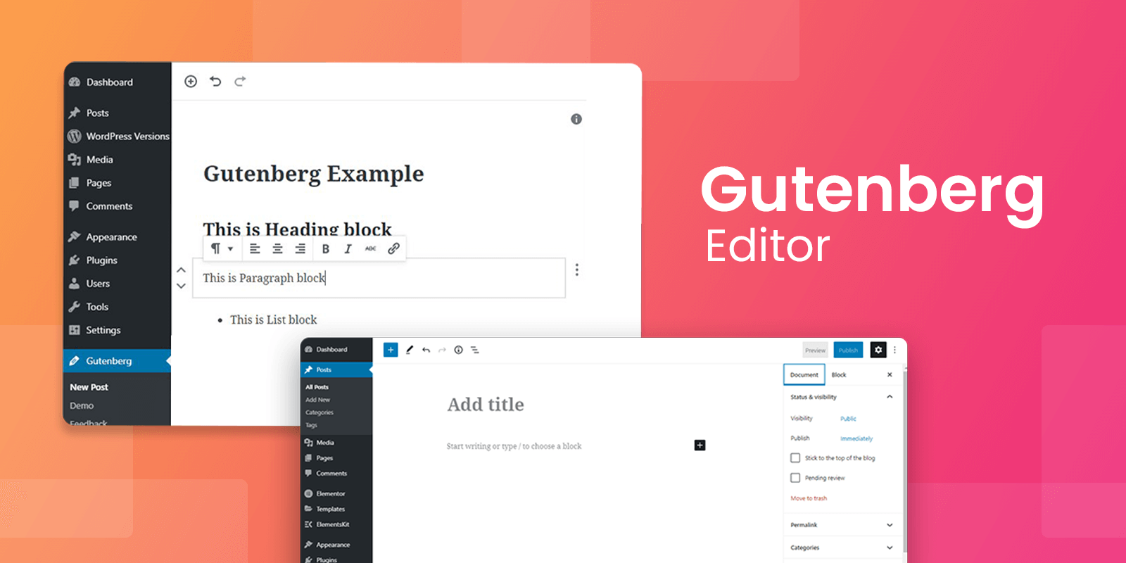 Cara Membuat postingan Baru Dengan Guttenberg