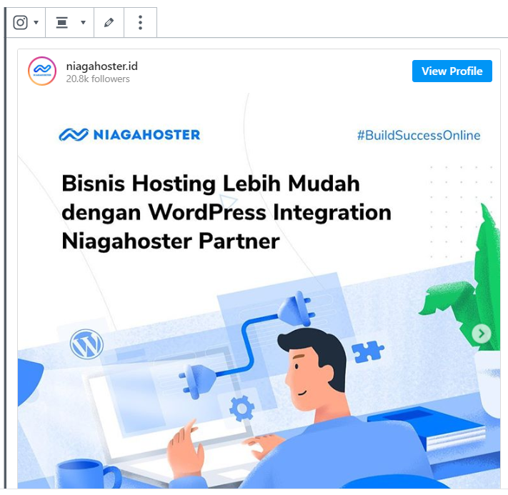 contoh blok instagram gutenberg qnlkan - CaraLengkap.Com - Semua Ada Caranya!