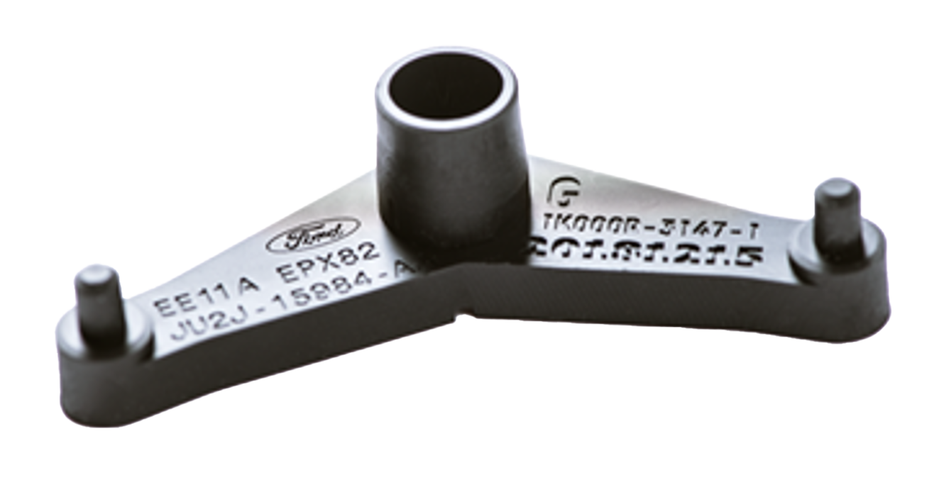 LoPart with Logo | Part Number | Materialw-volume part with a logo, part number, material used, etc.