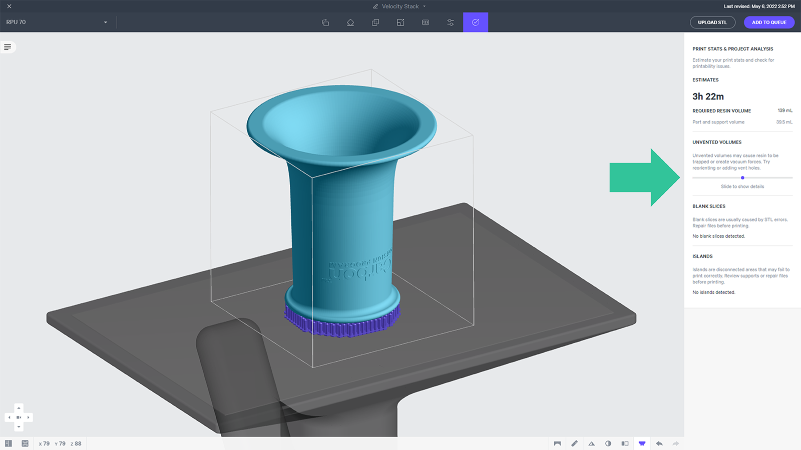 Lift Part onto Supports Lift Part onto Supports
