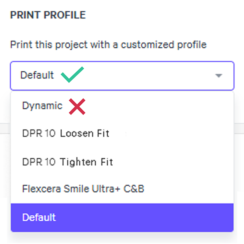 Default Print Profile