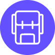 An icon showing what could be a physical backpack for carrying supplies