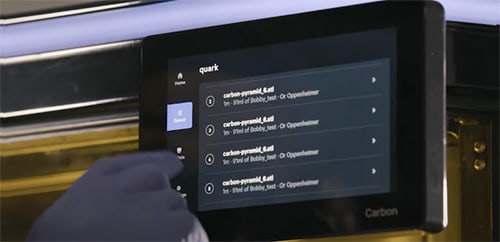 Carbon Printer Software interface