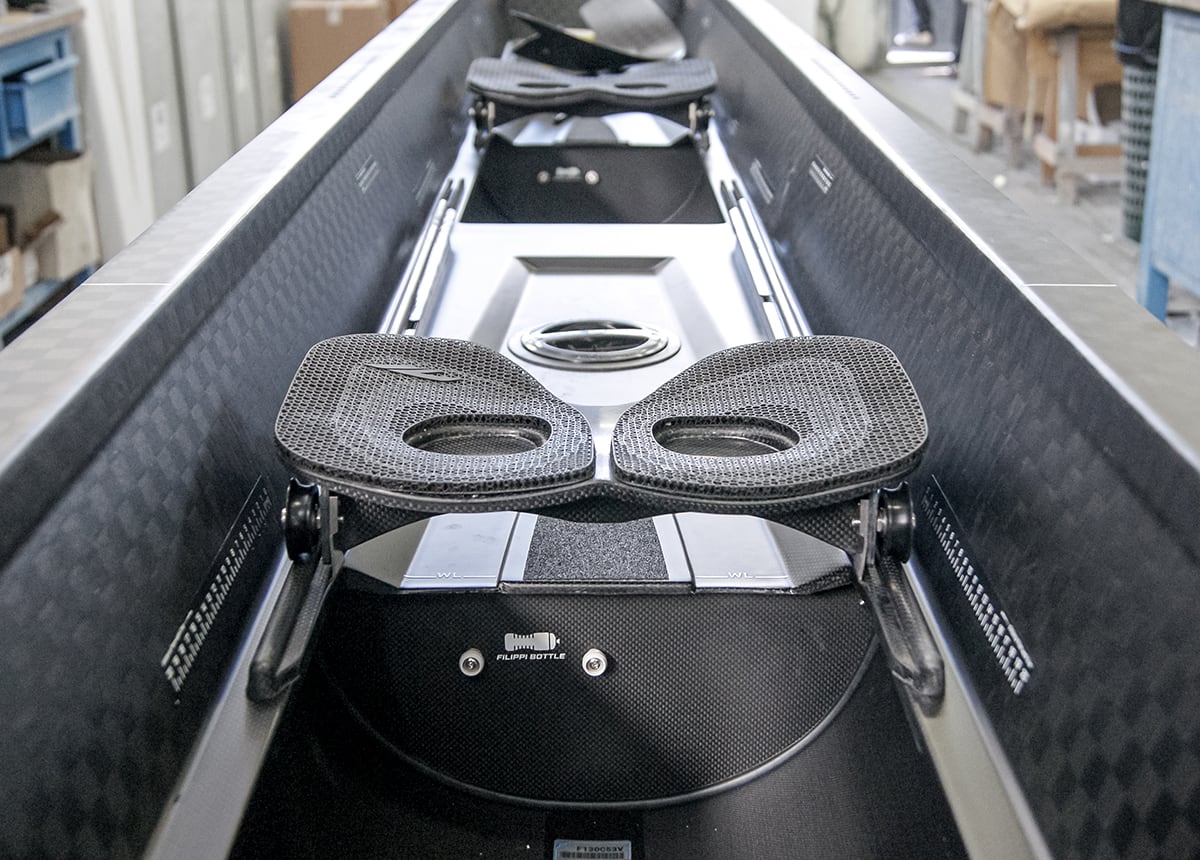 Prototek seat lattices long shot inside boat