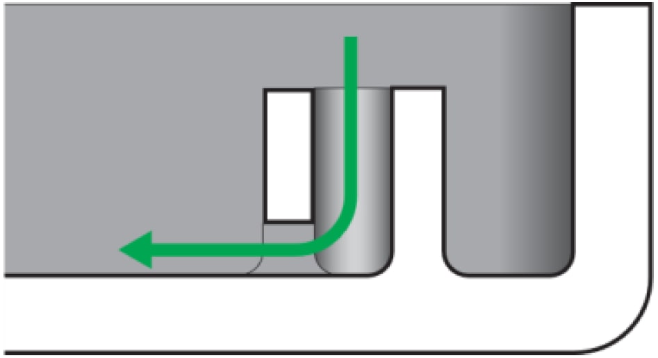 Unvented volumes and blind holes example