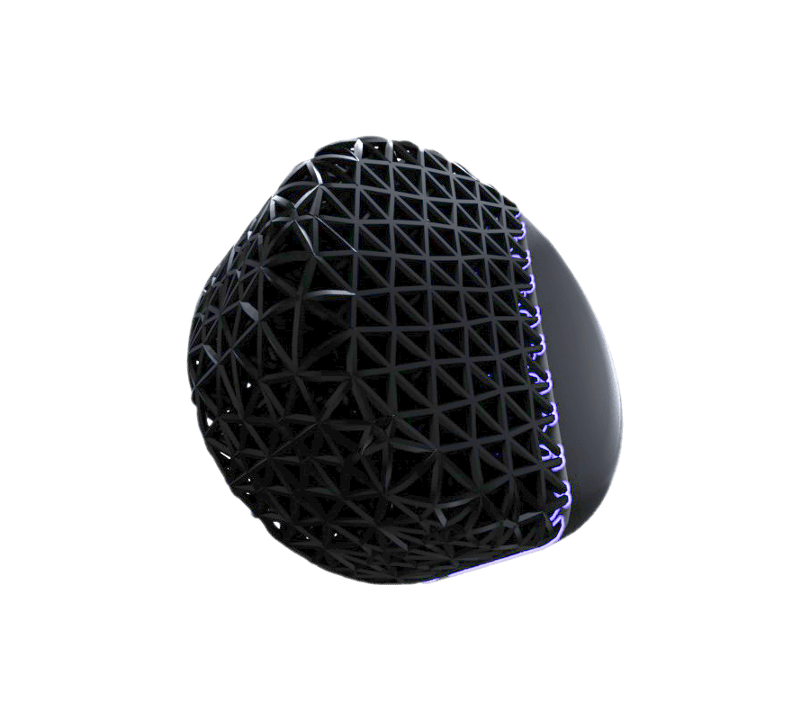 Black lattice puck