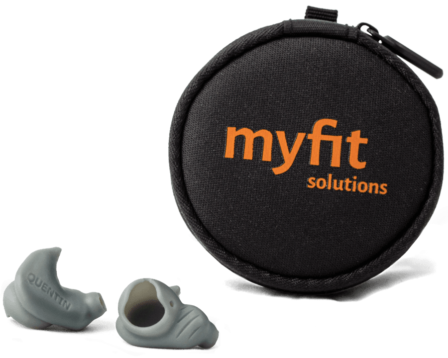 MyFit earbuds and case