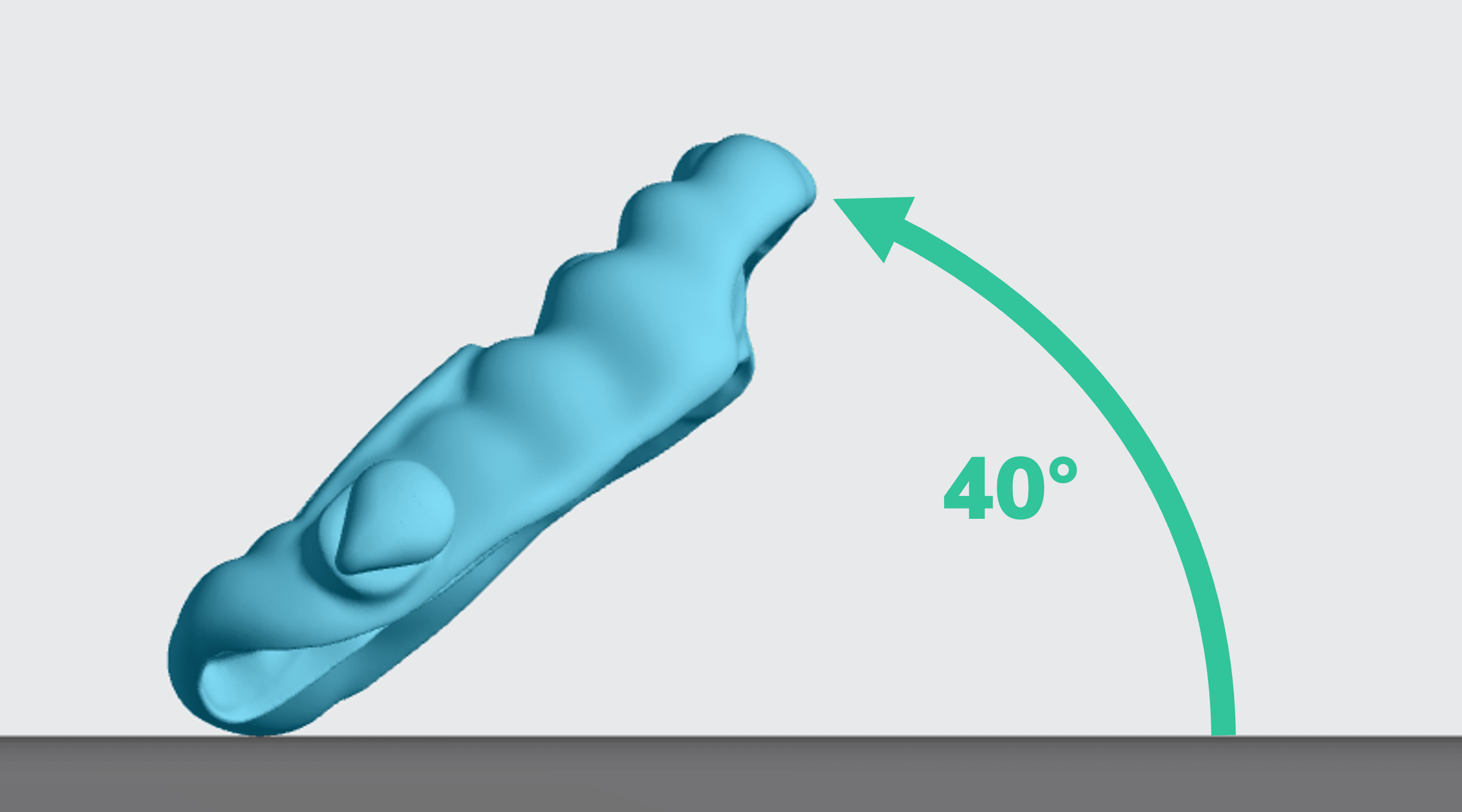 EMA at 40 degree tilt
