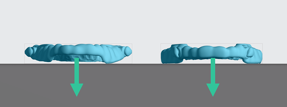 Intaglio surface facing platform