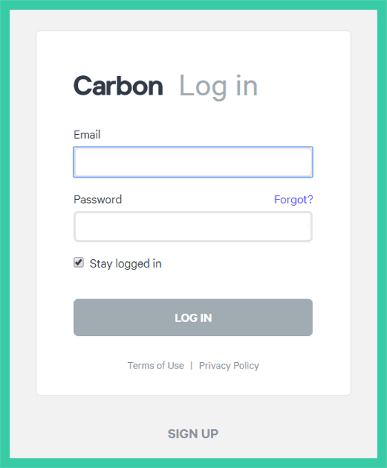 Carbon Log In