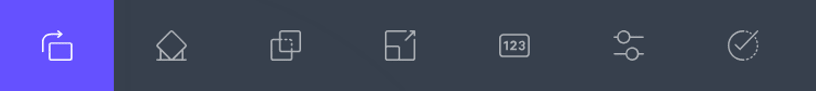 Orient Tab in Top Bar