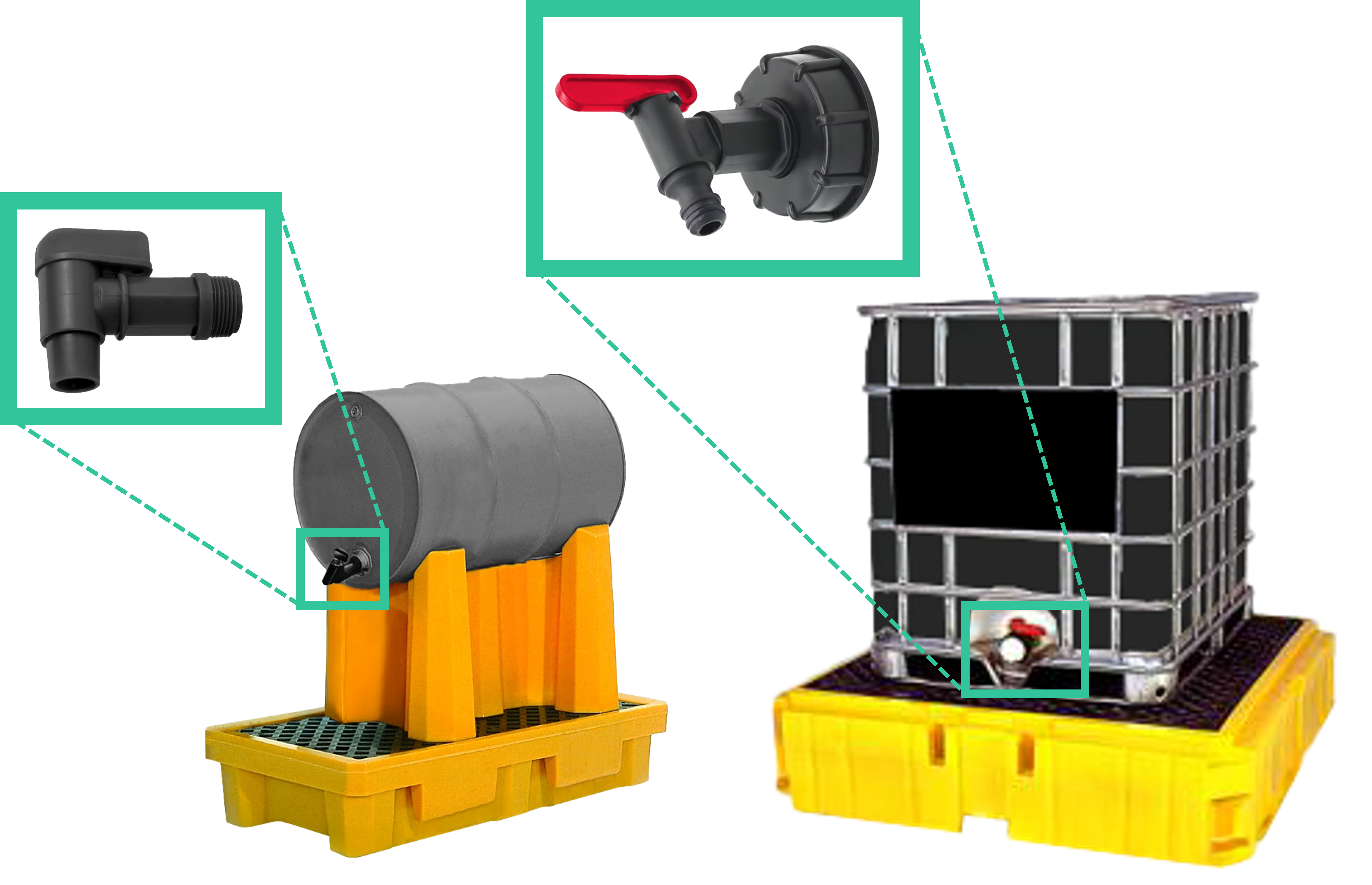 Bulk container spouts