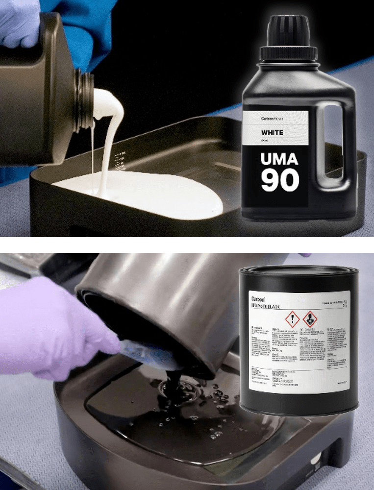 Example one-part resin dispensing
