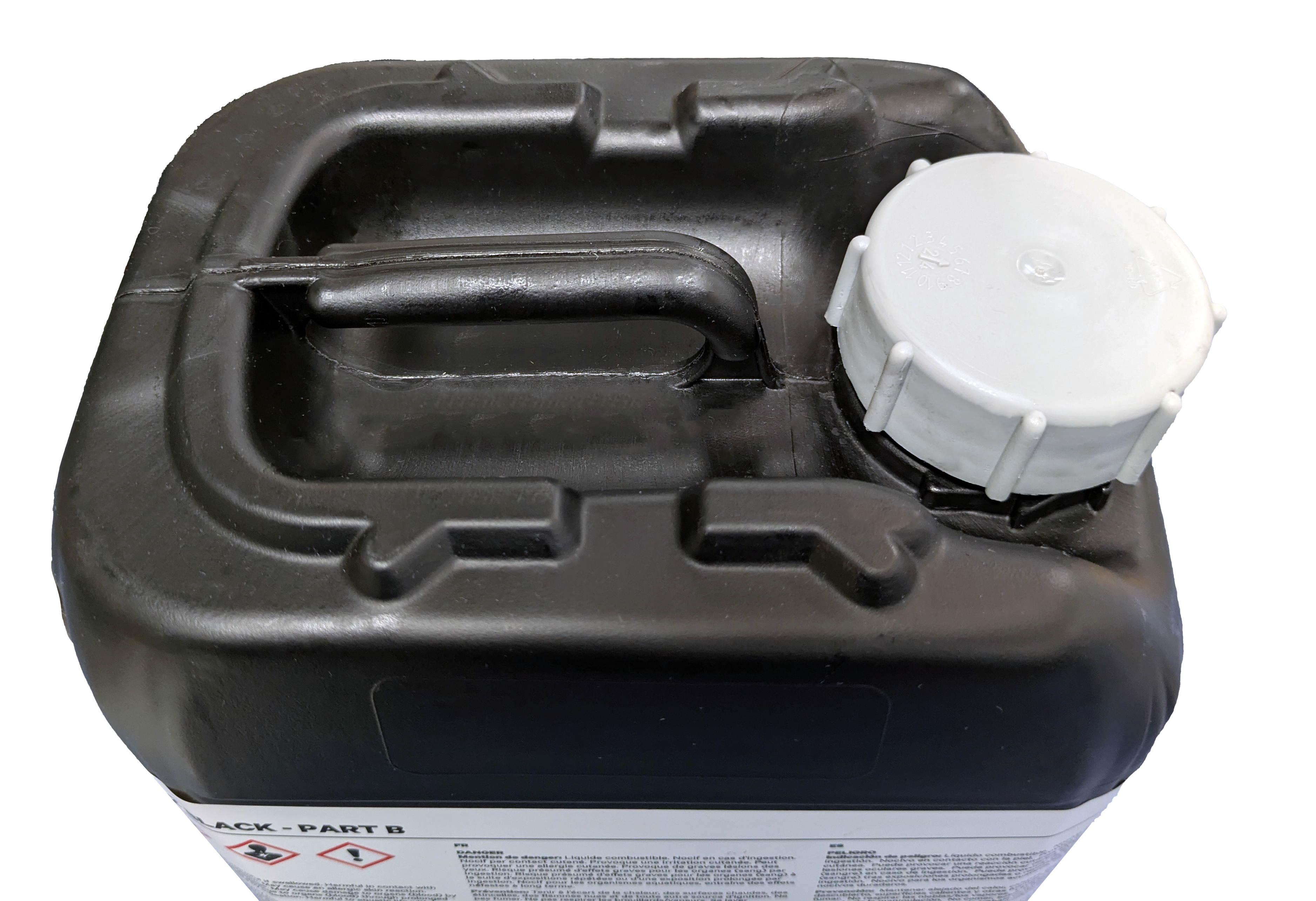 5L container with lid on