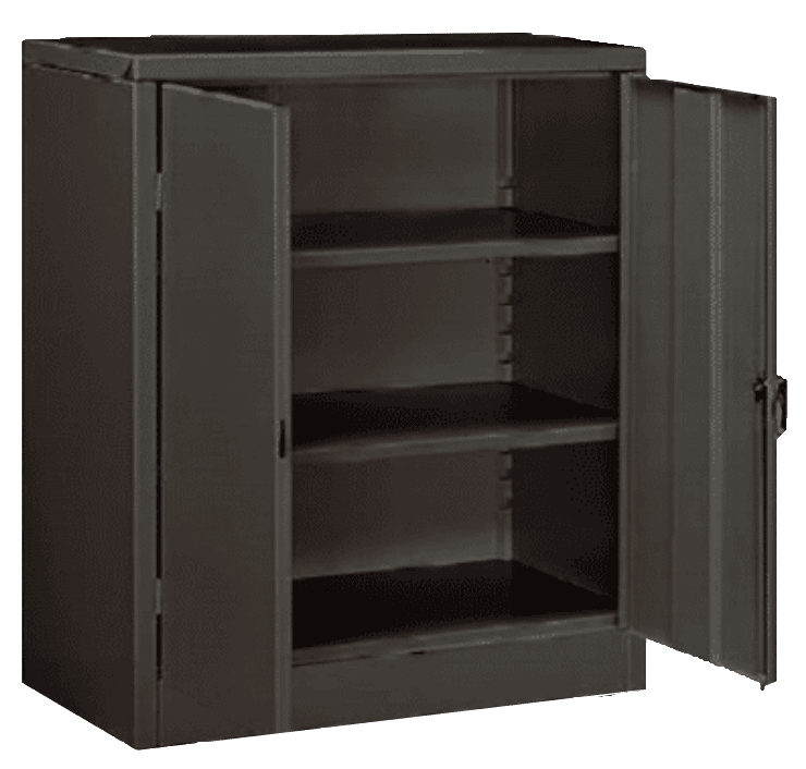 Dark Cabinet with Latching Doors