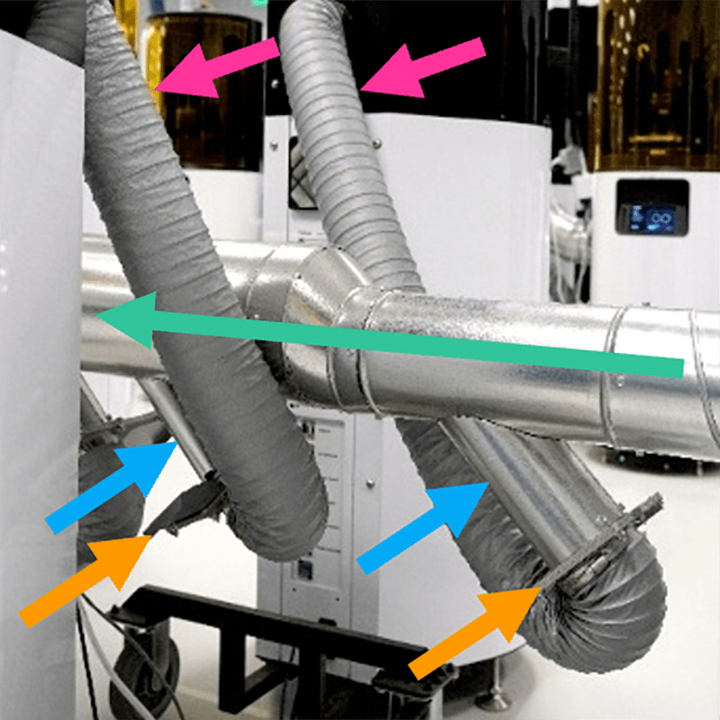 M Series Printer Ventilation Example M Series Printer Ventilation Example