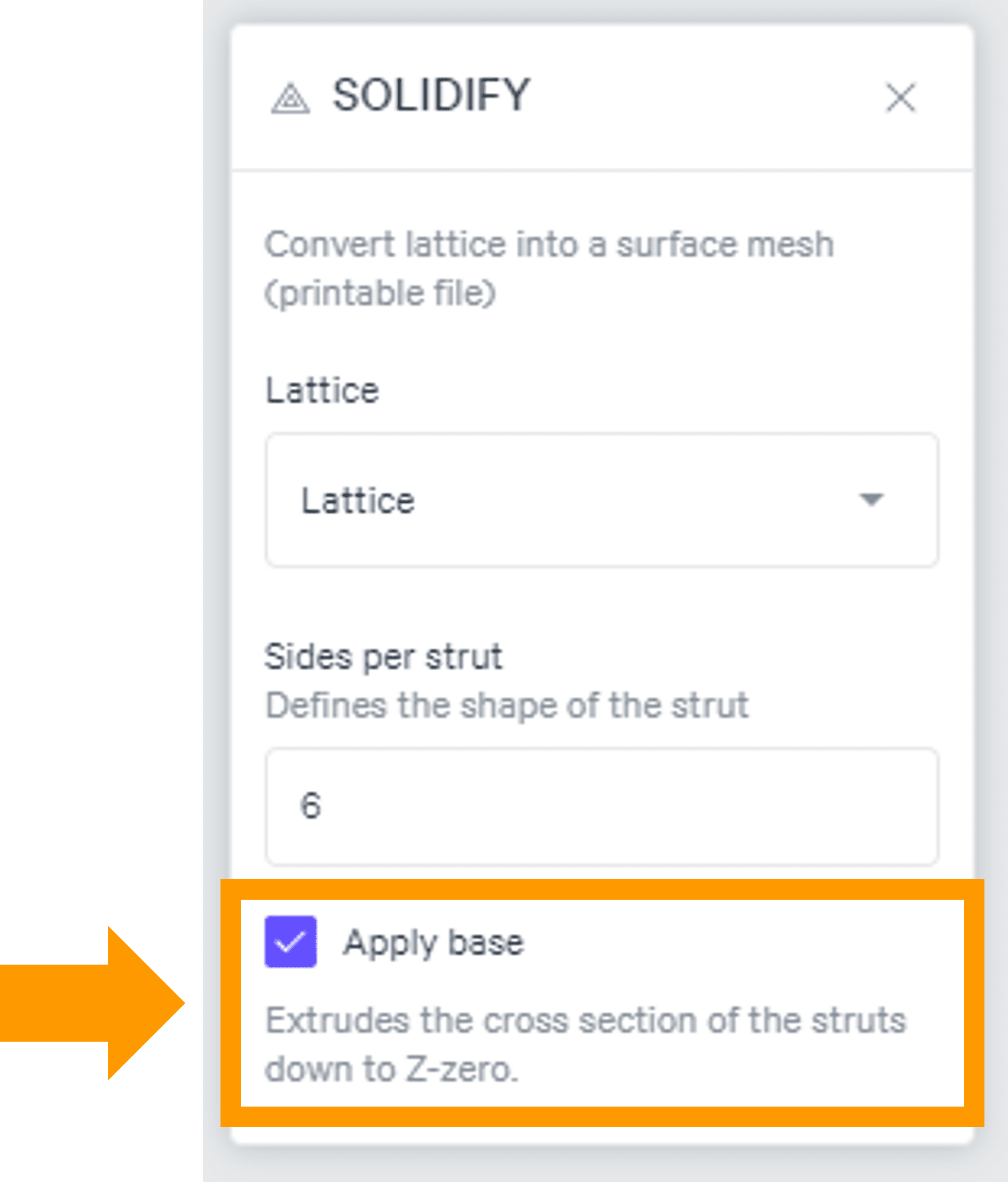 Apply Base in Solidify Operation Apply Base in Solidify Operation