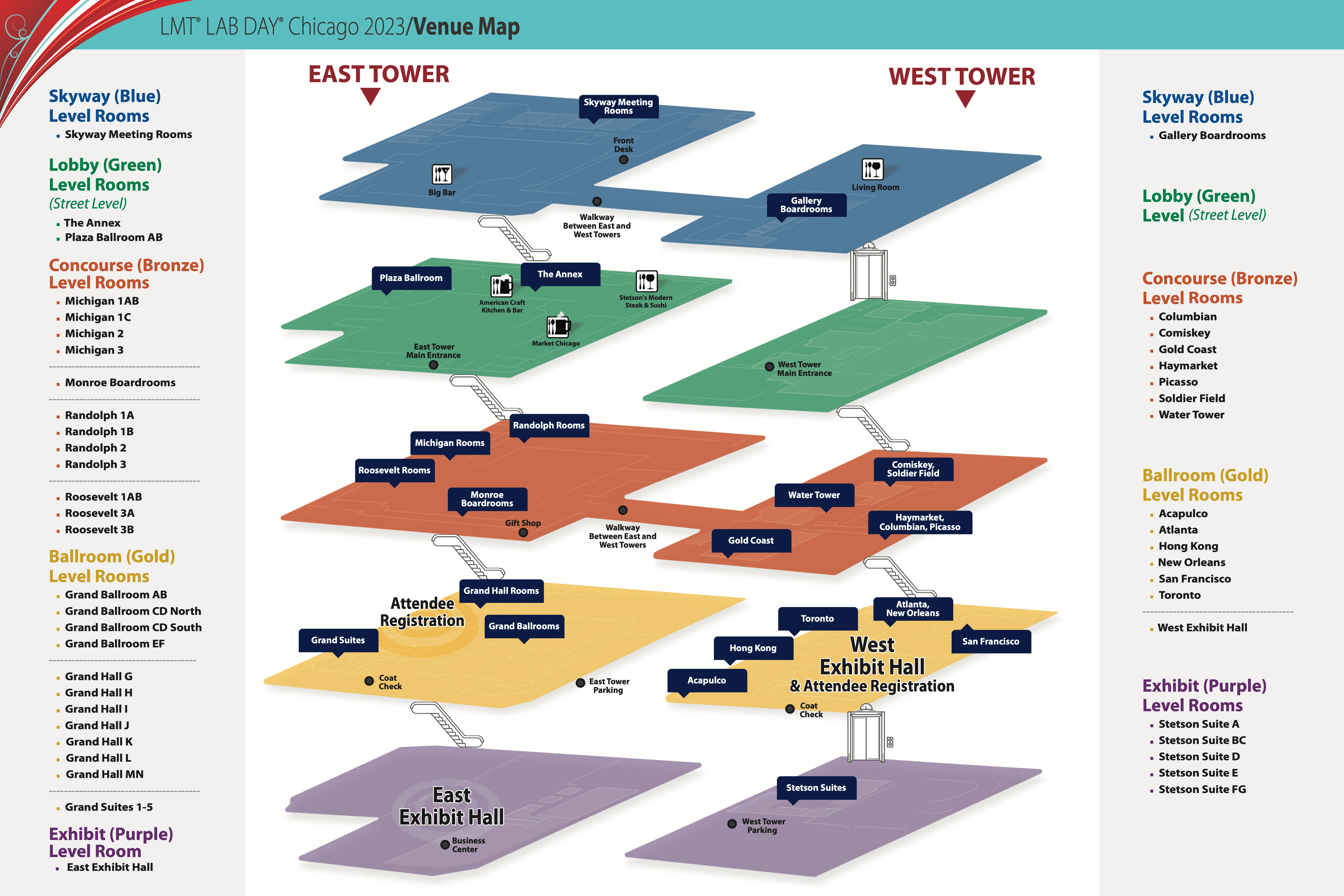 Map of the LMT Venue