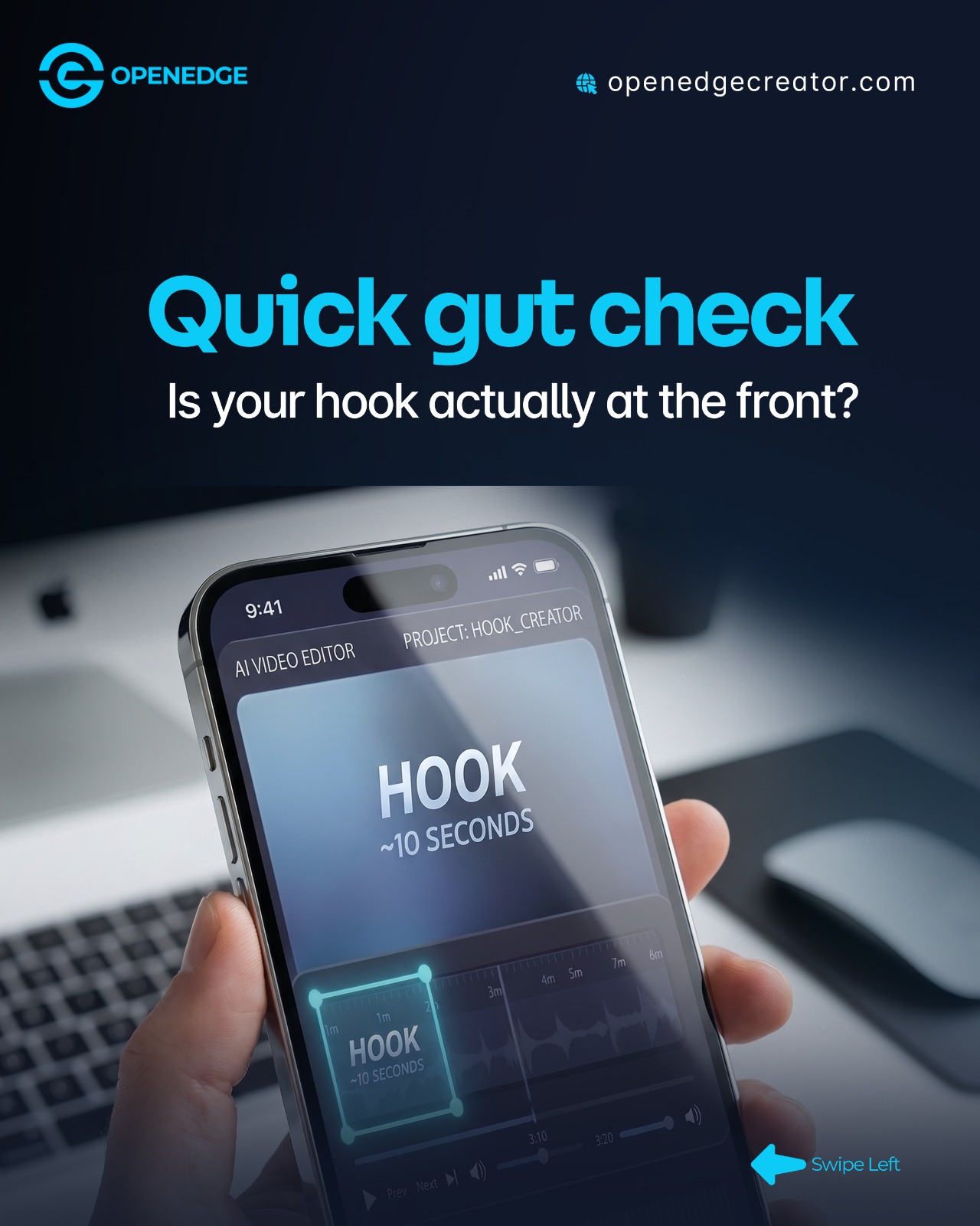 OpenEdge creative asking whether the hook is at the front