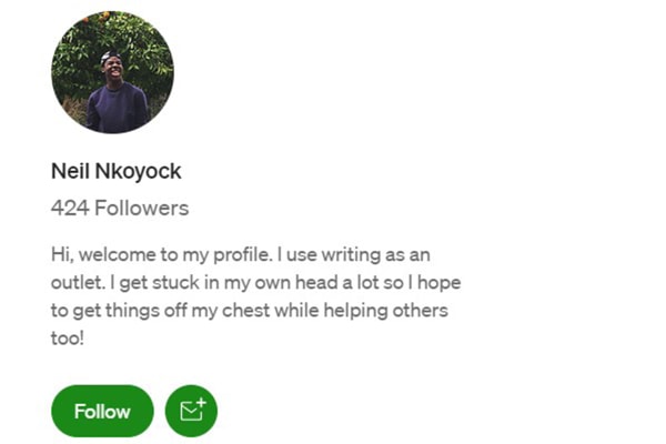 Neil Nkoyock's Medium profile