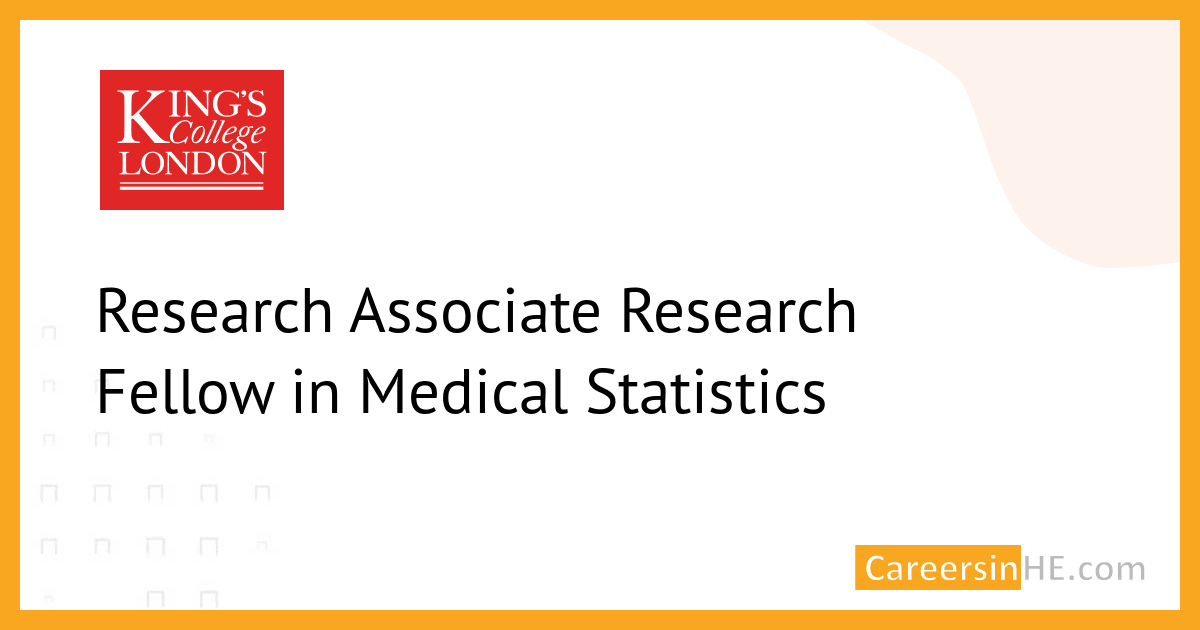Research Associate / Research Fellow in Medical Statistics ...