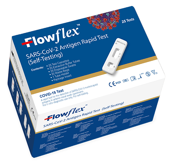 Covid-19 Selvtest  FLOW Flex SARS-CoV-2 antigen test /25 stk