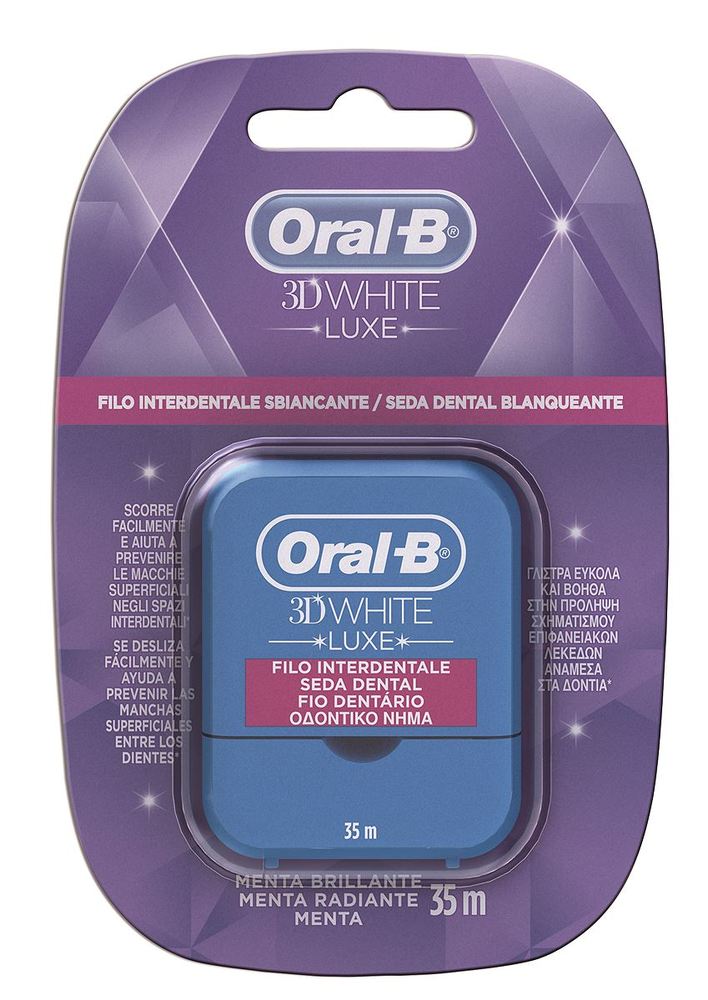 ORAL B 3D White Luxe Οδοντικό Νήμα κατά της Οδοντικής Πλάκας 35m ...