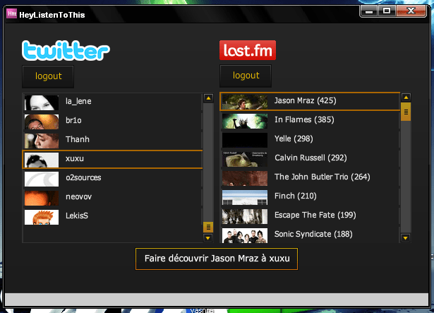 Hey Listen To This, an app that lets you share arists with friends on Twitter/X  