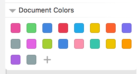 List of colours in the Batman Sketch file