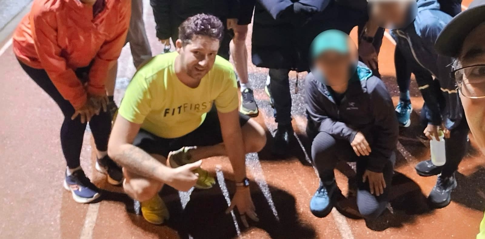 This is the face of a man who ran track and needs a shower 