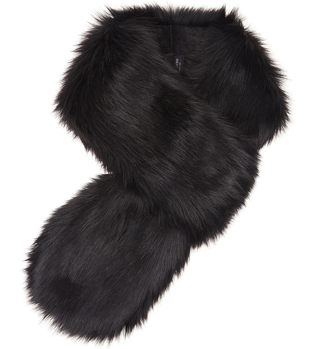 Helen Moore faux-fur scarf