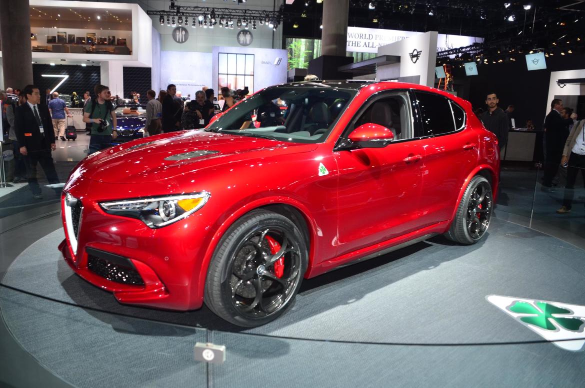 Red Alfa Romeo Stelvio