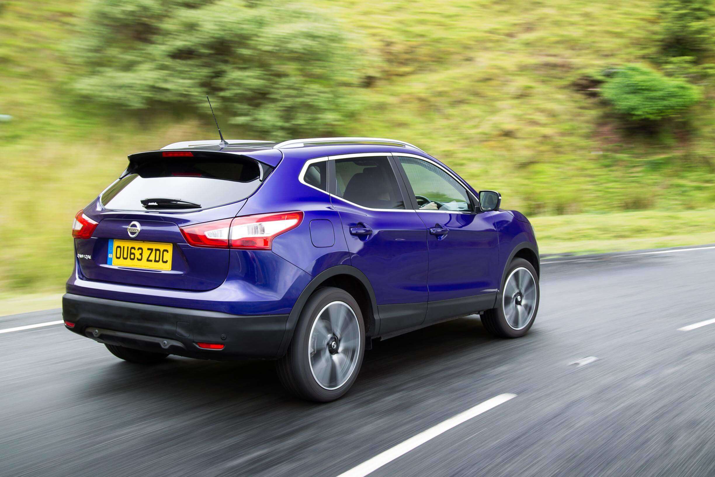 Blue Nissan Qashqai