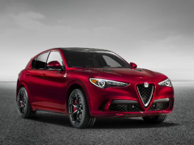 Red Alfa Romeo Stelvio