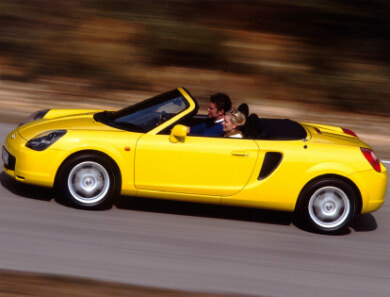 Toyota MR2 in yellow