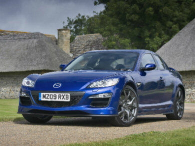 Mazda RX-8 in blue