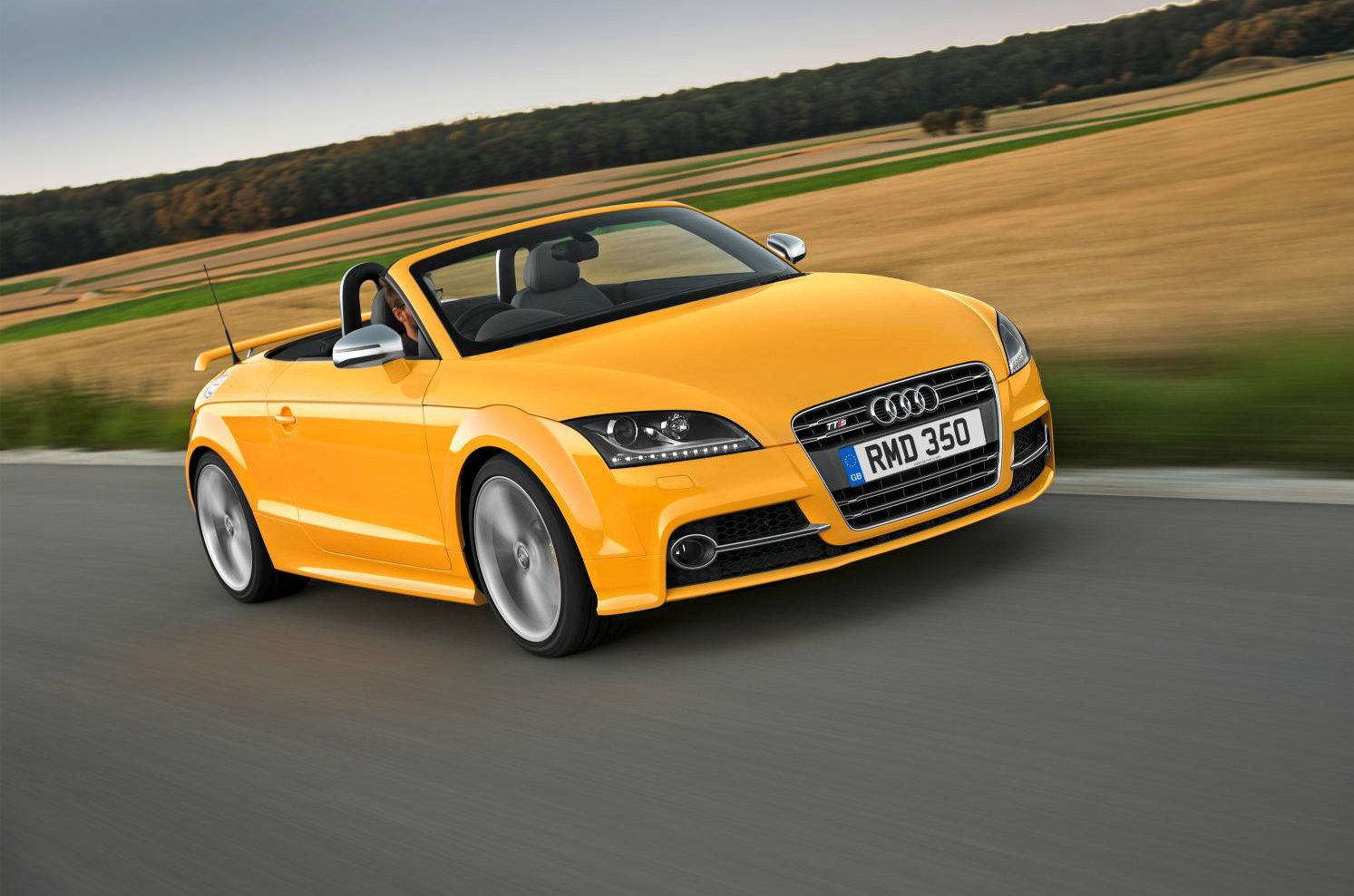 Yellow Audi TT Roadster